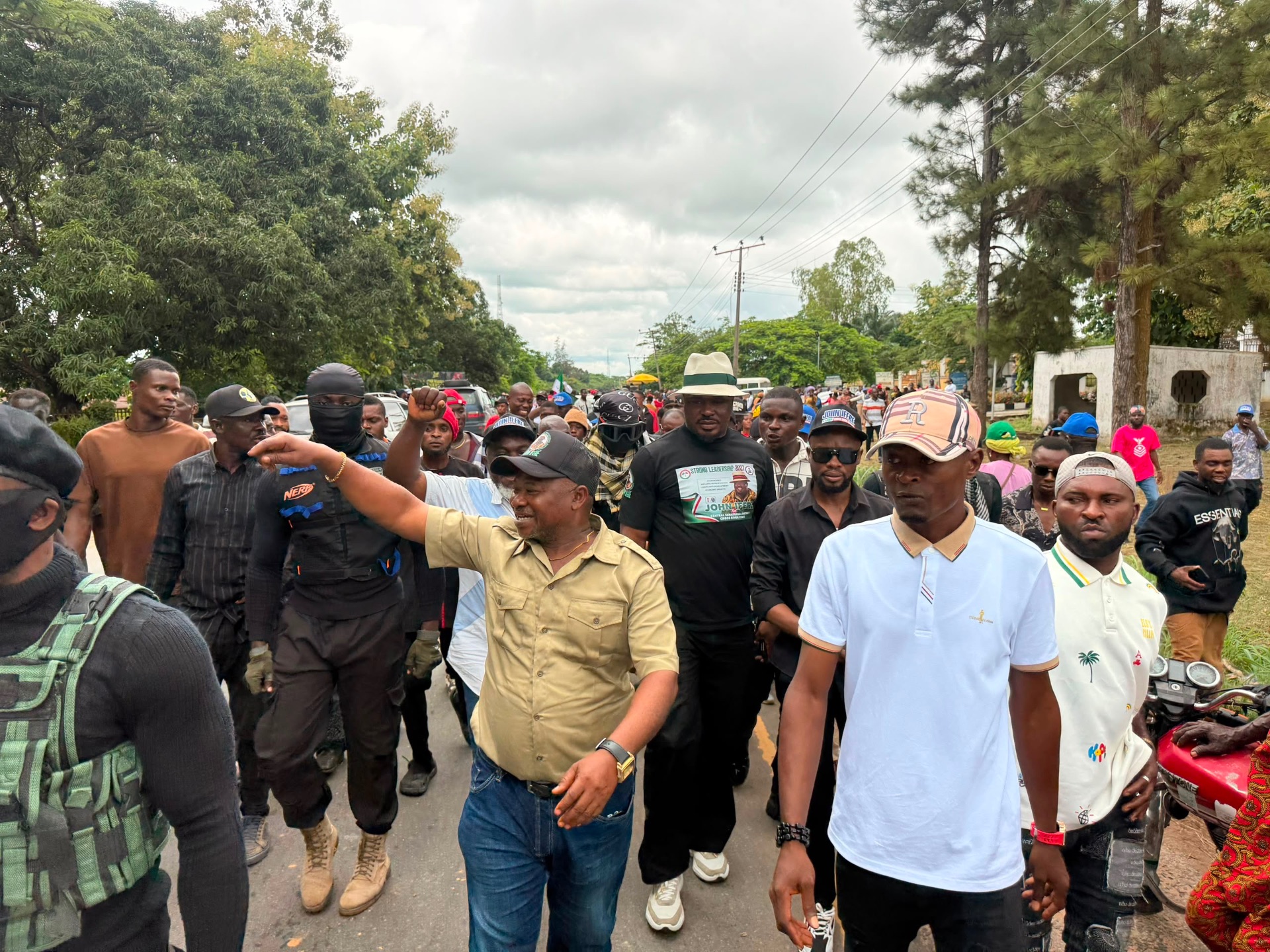 John Ifere in a campaign procession
